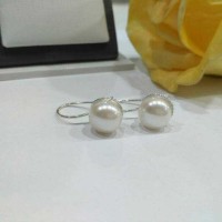 Anting perak mutiara air tawar super Berkualitas