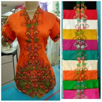 ATASAN KEBAYA ENCIM PENDEK BORDIR KOMBINASI LENGAN TULIP NEW