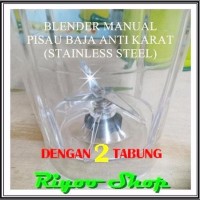 Blender Manual Tanpa Listrik 2 Tabung Menggunakan Putaran Tangan Eng