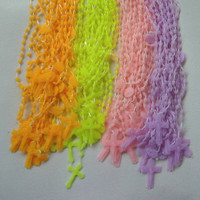Kalung Rosario Bulir Padi Fosfor Warna Warni Grosir Murah
