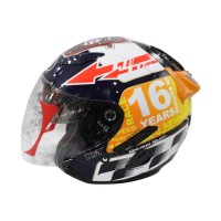 KYT Galaxy Slide Laguna Seca GP Race Circuit Helm Half