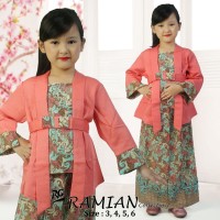 SETELAN KEBAYA ELNIRA ANAK HARGA GROSIR NEW HITS PEACH