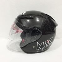 Jual Helm NHK R6 Solid Gun Metalic Gunmet Abu Metalik