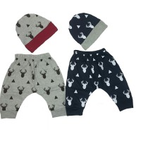 Celana Bayi dan topi bayi umur 6 bulan ke atas 1 set isi 2