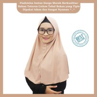 PROMO Jilbab Instan / Kerudung Instan / Pashmina Instan Coklat Susu