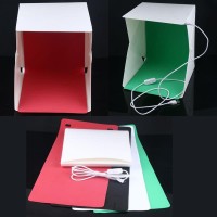 Jual Photo box Studio Mini Portable LED 4PCS Background Small 23 x 23 x 27 Murah