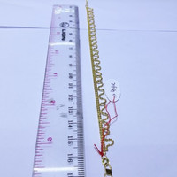 Gelang rantai emas kuning 70% berat 4 gram panjang 16cm