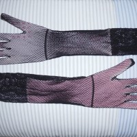 Sarung tangan gothic jaring / fishnet
