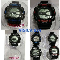 jam tangan digital sporty anti air water resist casio merk VISICA