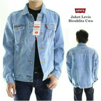 JAKET JEANS LEVIS PRIA BIOBLITZ KEREN PREMIUM ( BIRU TELOR ASIN )