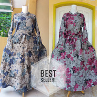 Gamis / Baju Muslim Katun Jepang Original Lyra Virna (Best Seller)