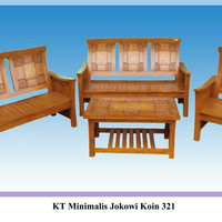 Kursi tamu kayu jati jokowi cincin 3.2.1 free : meja tamu
