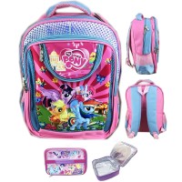 Tas Ransel Sekolah ANak SD Pony 3D Timbul Hard Cover Eva Foam LB