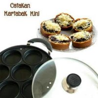 MURAH! Cetakan 7 lubang loyang teflon martabak mini dorayaki kue lum
