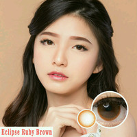 Eclipse Ruby Brown softlens