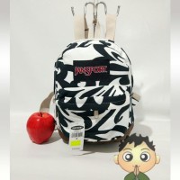 Tas Jansport SMini zebra BW zoo / Tas Ransel Wanita