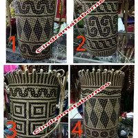 Jual Tas Punggung Kulit Rotan Khas Dayak Murah