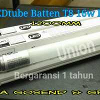 Lampu TL T8 Ecofit Led Philips + udh sama Bohlam putih 16 Watt 120 cm