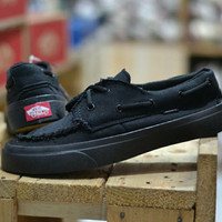 sepatu pria vans zapato full black