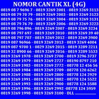 Jual Nomor Cantik XL Nomor Simpati Kartu Perdana Telkomsel XL Axis Indosat Murah
