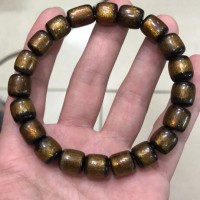 Jual Gelang Akar Bahar Serat Emas  Batang Rotan size 8 mm 