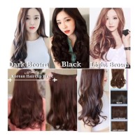 rambuat paslu, rambut panjang, rambut palsu asli, rambut buatan hitam