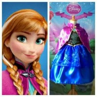 TERMURAH Kostum Anna Frozen/Baju Gaun Anak perempuan MURAH