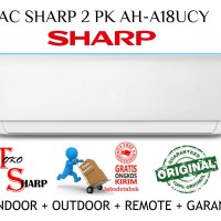 AC Sharp 2 PK AH-A18UCY Original Garansi Resmi 1th Pendingin Ruangan