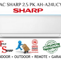 AC Sharp 2.5 PK AH-A24UCY Original Garansi Resmi 1th Pendingin Ruangan