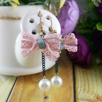 EE0362 - Sepasang Anting Tusuk Panjang Wanita Kawaii Kpop Korea Jepang