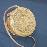 Jual Tas Rotan bulat Klip 20 cm | rattan bag original Lombok bali murah Murah