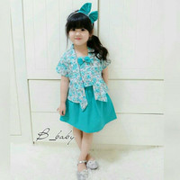 Kebaya Kutubaru Shaby Anak size M / baju anak / setelan anak perempuan