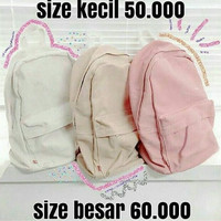 Jual Tas kanvas polos besar big size canvas warna warni tumblr bag backpack Murah