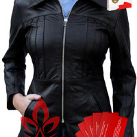 TERMURAH !!! JAKET KULIT SINTETIS KANTORAN UNTUK WANITA