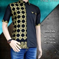 Model Baju Pria Kombinasi Batik Modern Keluaran Terbaru 2018