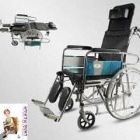 kursi roda commode rebahan