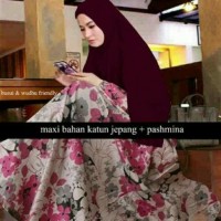 (Adera Shops) Baju Muslim Gamis Katun Jepang Magda