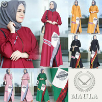 Gamis Wanita MAULA DRESS Busana Muslim By Dobu