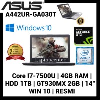 Laptop Asus A442UR-GA030T Core i7-7500 4GB RAM 1TB GT-930MX 2GB Win 10