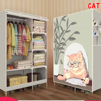 Lemari pakaian portable anak model baru minimalis dan modern karakter