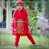 Jual Koleksi Terbaru Baju Muslim Anak dengan Batik dan Cardigan | Kikan Set Murah