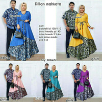Couple Gamis Busui Dillan / Sarimbit Batik Rabbani Gaun