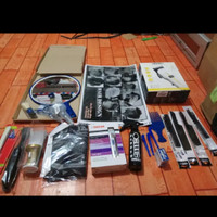 set alat satu paket potong cukur pangkas rambut barbershop salon