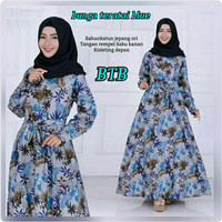 baju gamis bahan katun jepang btb bahan adem all size Gojek!!