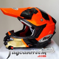 GM Helm CROSS KIDS # TR-09 ANAK | Orange FLO Gold | MotoCross TRAIL