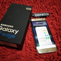 Samsung S7 Edge Gold Platinum Fullset Duos dual sim terawat Bandung