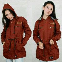 Jaket Parka Wanita Bahan Katun