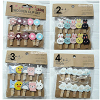 KLIP KAYU WOODEN CLIP PENJEPIT UNTUK FOTO / LAMPU HIAS TUMBLR
