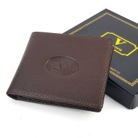 Promo Dompet Tidur Lipat Pendek Kulit Asli Murah VANROTTI 8 SU BROWN