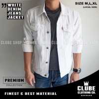 jaket jeans cowok warna putih jaket levis pria putih jaket denim